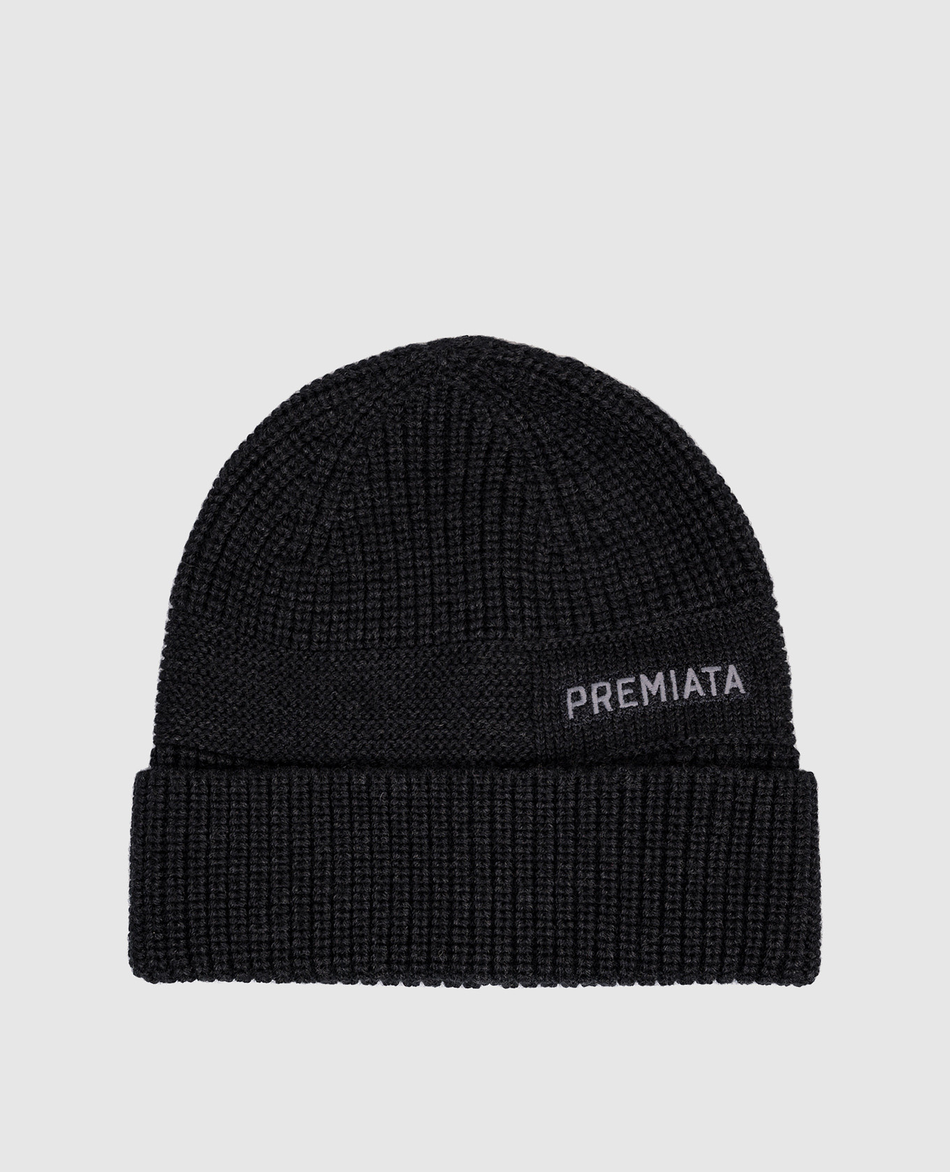 Black merino wool hat Premiata