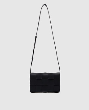 Bottega Veneta Cassette black leather bag with Intrecciatio weaving 578004VMAY1