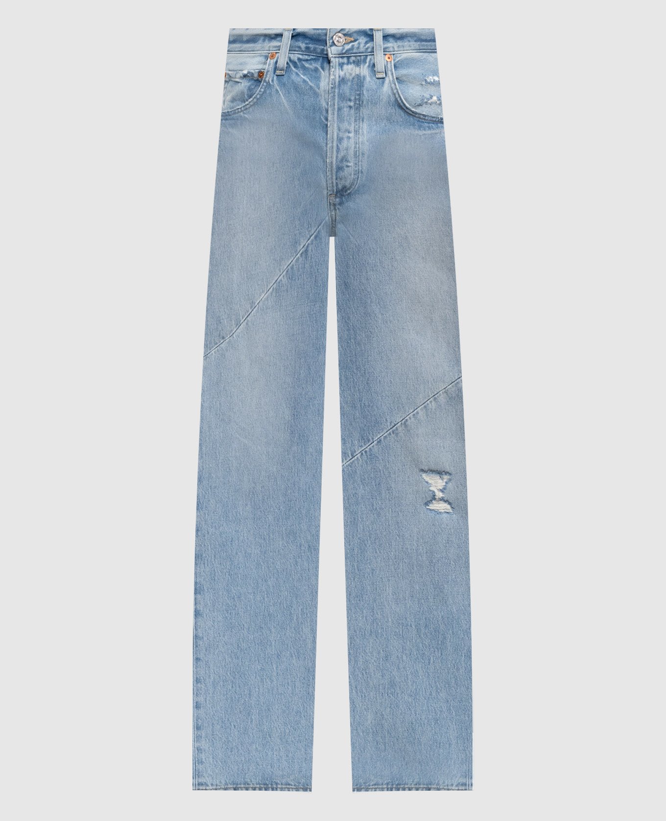 

Ayla blue jeans with logo patch CITIZENS OF HUMANITY, Light blue