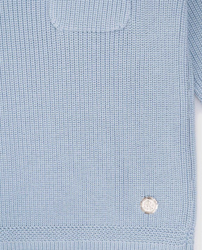 Stefano Ricci Children's blue sweater with a logo K818009G01Y17218