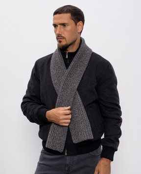Agnona Gray cashmere scarf MS10U101K03M1