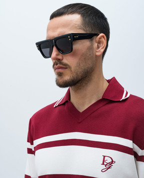 Balmain Black B-Army sunglasses with logo BPS164A52m