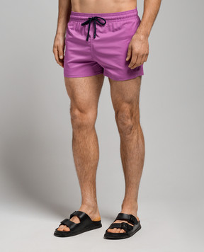 Vilebrequin Pink logo swim shorts MANH9E00