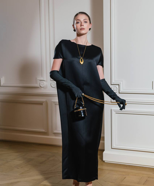 khaite black dress Mella Dress in Black – KHAITE main image 1