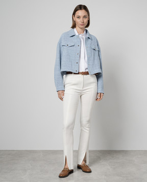 Herno Blue jacket with sequins GA000252D13177