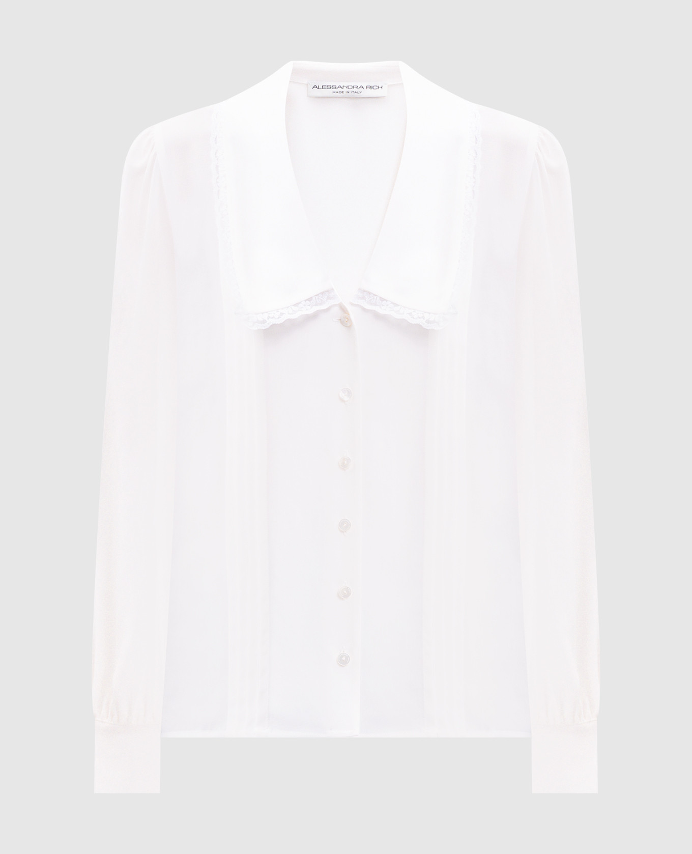 

Beige silk blouse Alessandra Rich, White
