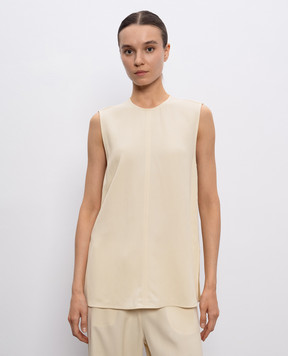 Toteme Beige top with woven pattern 252WRT0508FB0192