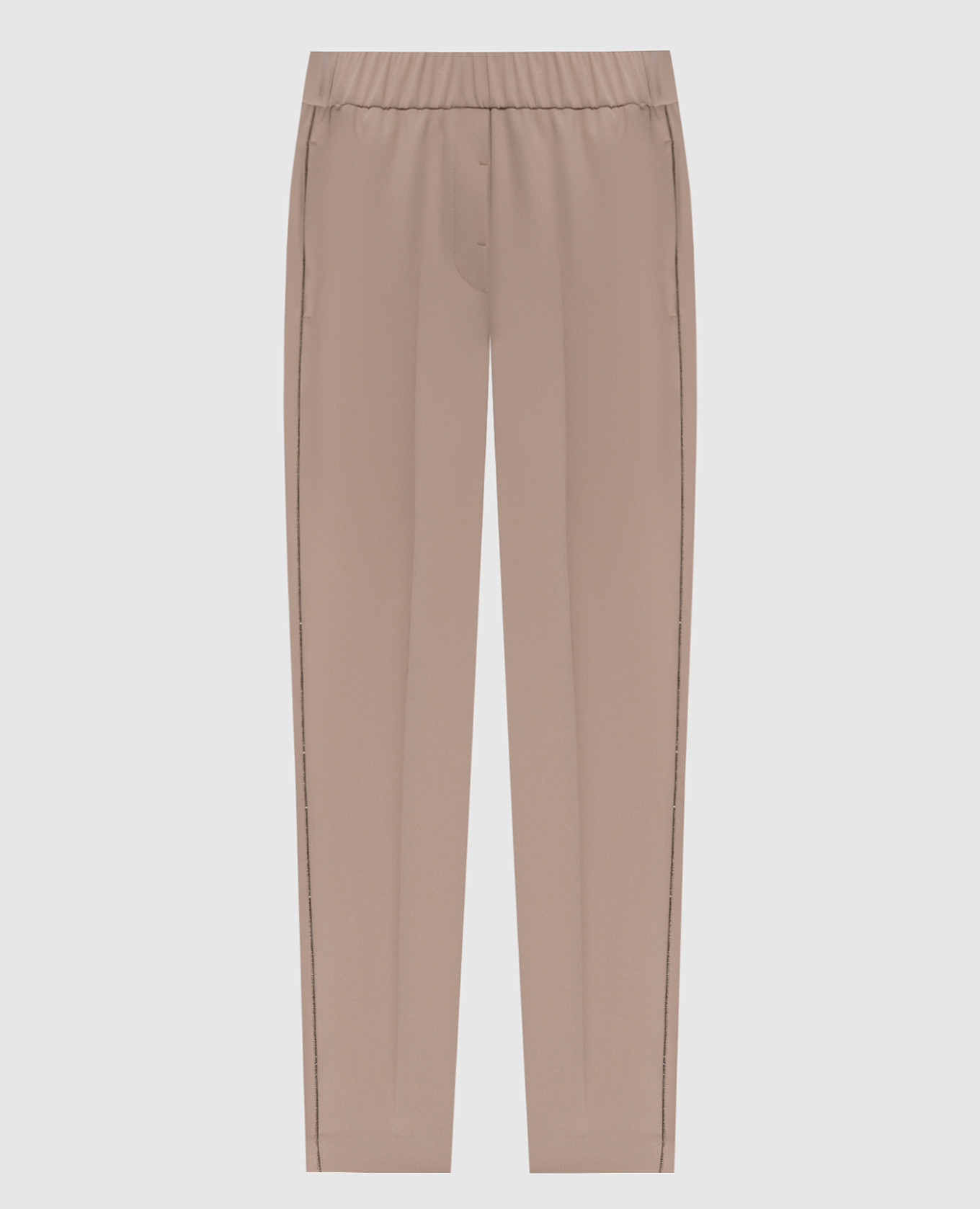 

Beige pants with a monil chain Peserico