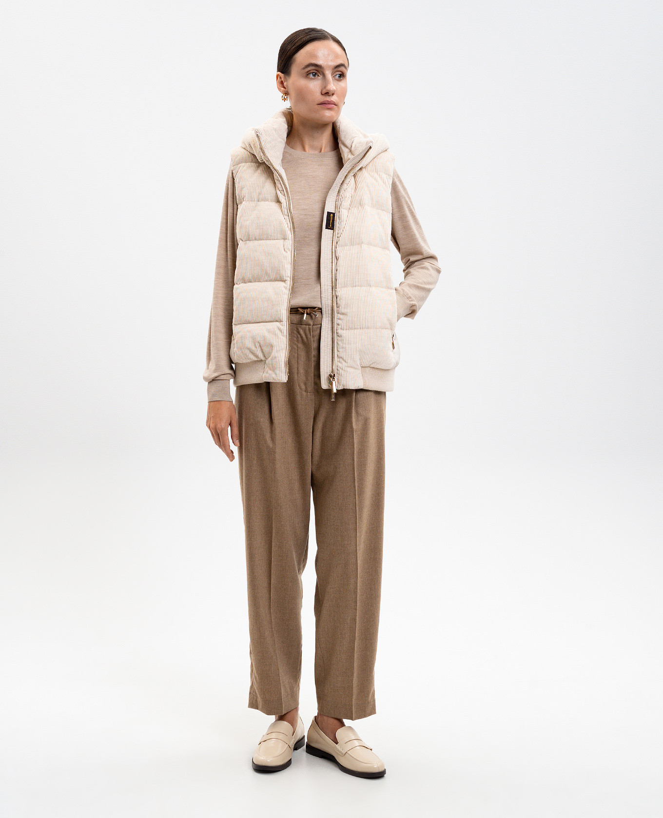 Beige wool jumper NILUFAR MooRER 2