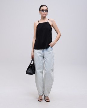 Twinset Black top with an open back 251TT2192
