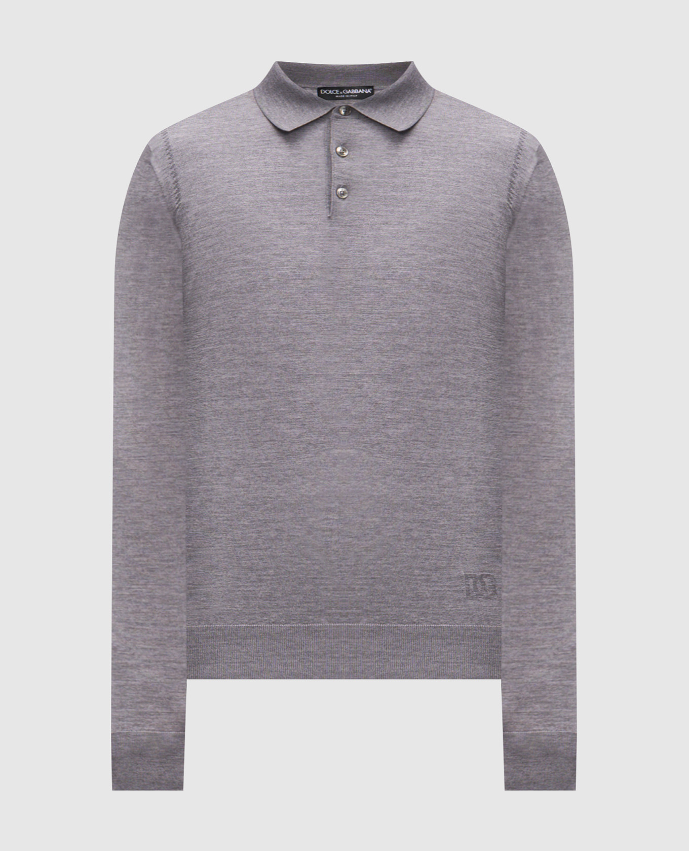 

Gray wool polo shirt Dolce&Gabbana, Grey