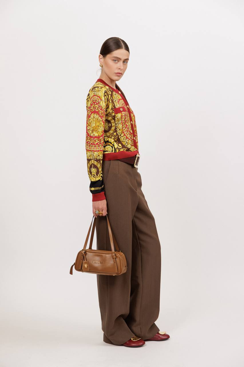 

Barrocco silk cardigan Versace, White