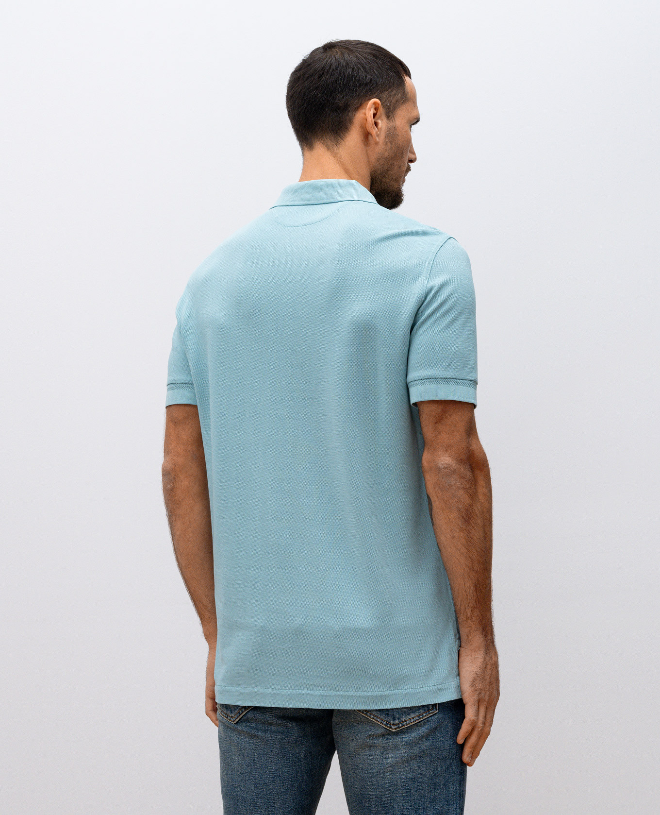 

Blue polo with embroidered monogram logo Tom Ford, Light blue