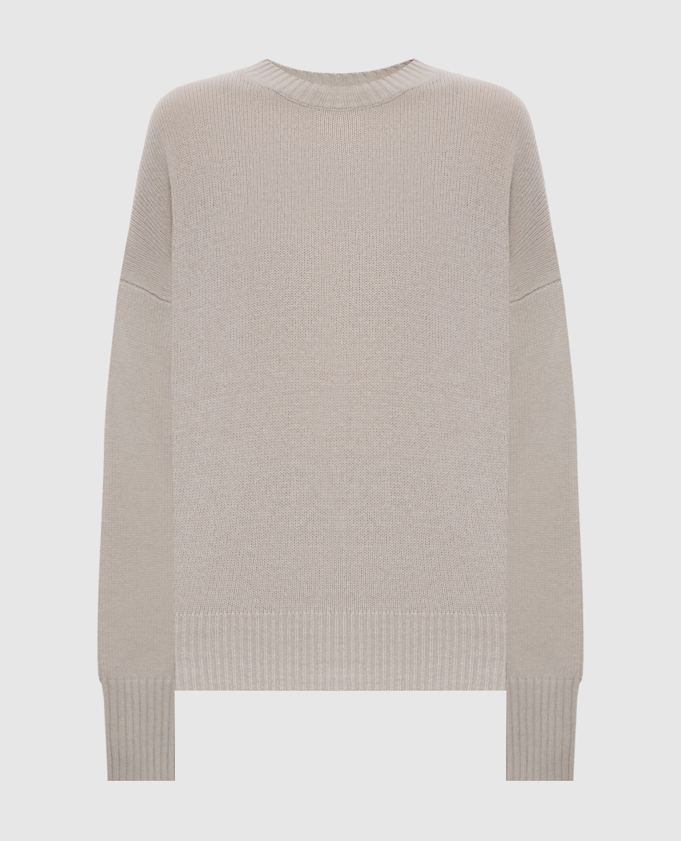 Grey cashmere sweater with slits Allude