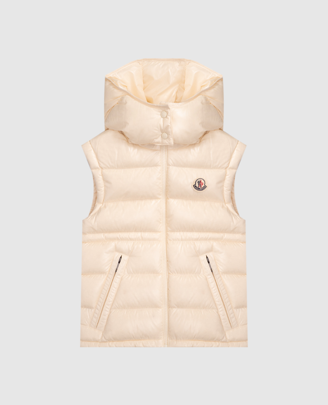 

Children's beige down vest with logo patch Moncler ENFANT