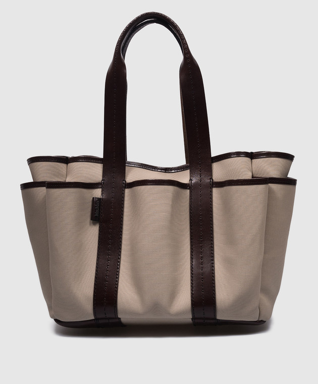 【関税込み】max mara 'Garden' shopping bag Max Mara - Beige GARDEN tote bag GARDENCABASM - shop with