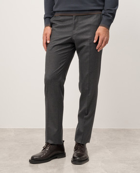 Stefano Ricci Gray pants made of wool M1T2200000W610
