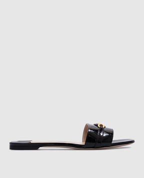 Tom Ford Black patent leather WITNEY flip-flops W3526LCL072G