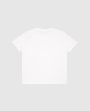 Versace Children's white T-shirt with branded print 10185701A13238
