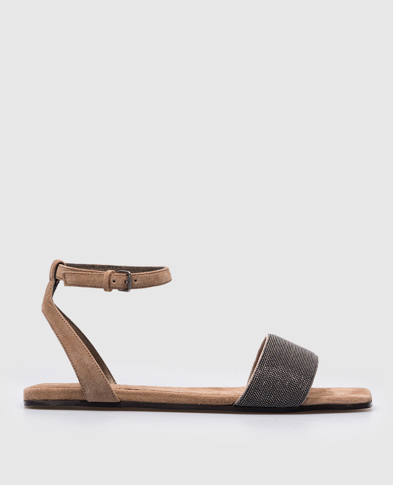 

Brown sandals with monil chain Brunello Cucinelli