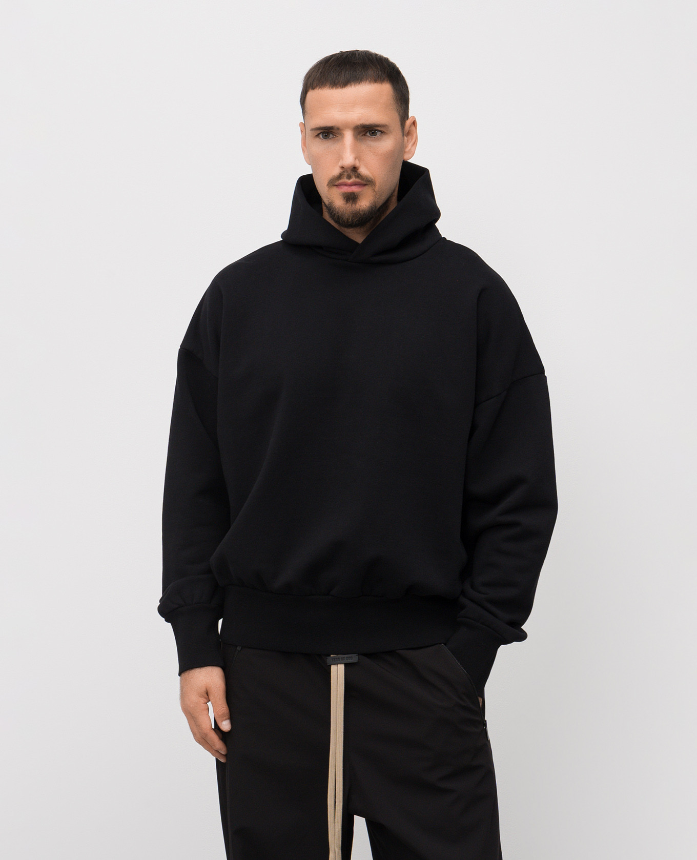 

Black hoodie with logo patch Fear of God