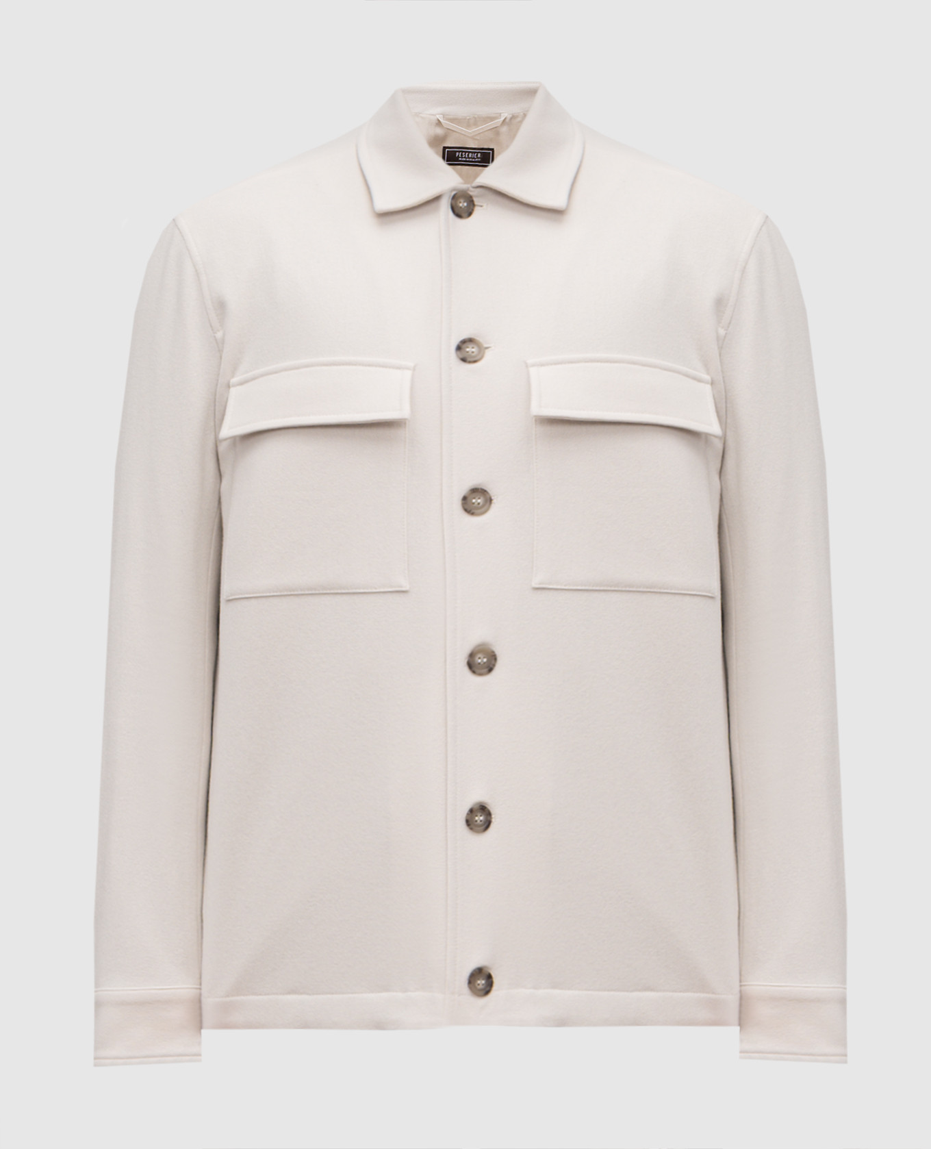 Beige shirt with wool Peserico