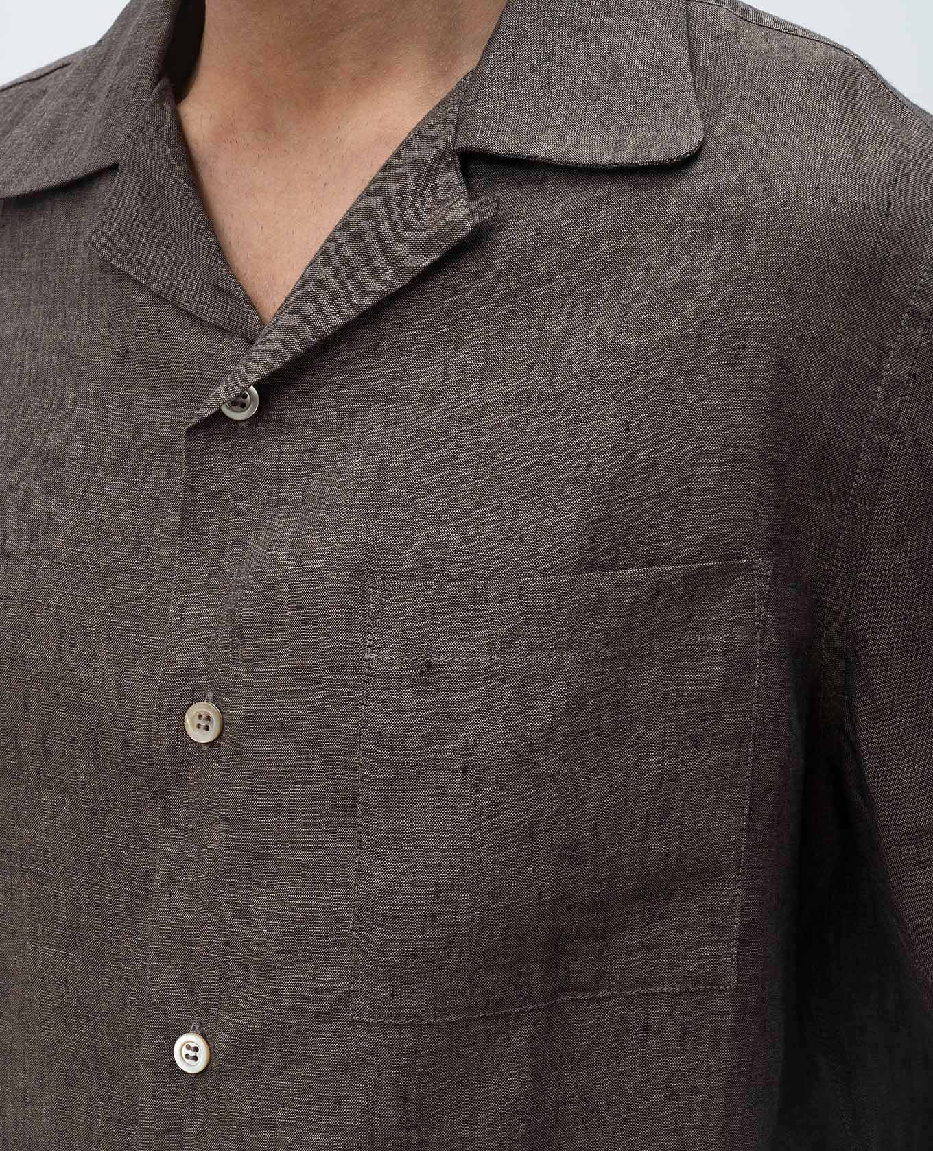 

Brown linen shirt Brunello Cucinelli