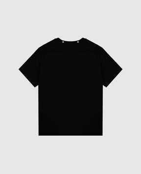 Givenchy Children's black T-shirt with embroidered logo H307334