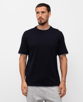 Brunello Cucinelli Blue T-shirt M0B137427