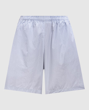 Vetements White striped shorts with logo UA66SS400N