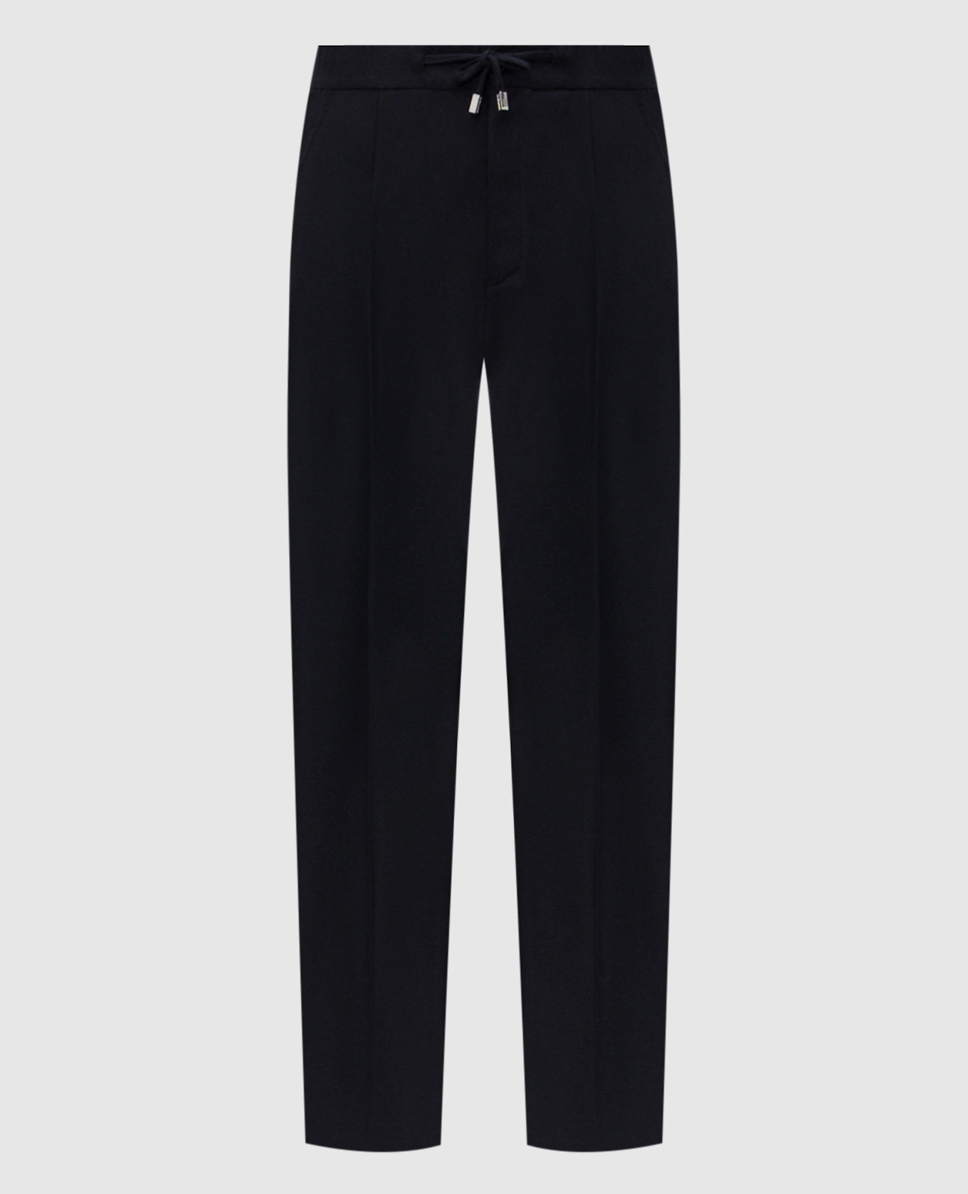 Blue wool and cashmere pants Enrico Mandelli
