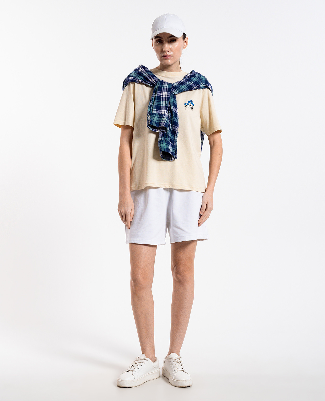 

Beige T-shirt with logo print AUTRY