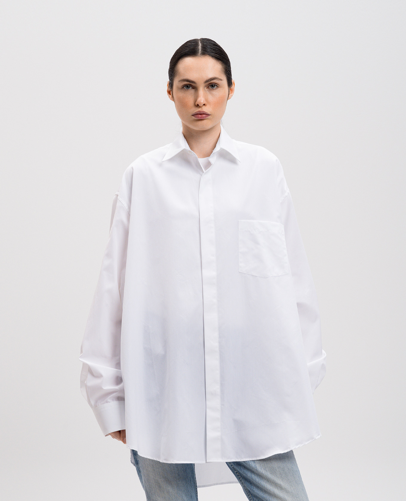 

White shirt with logo pattern Vetements