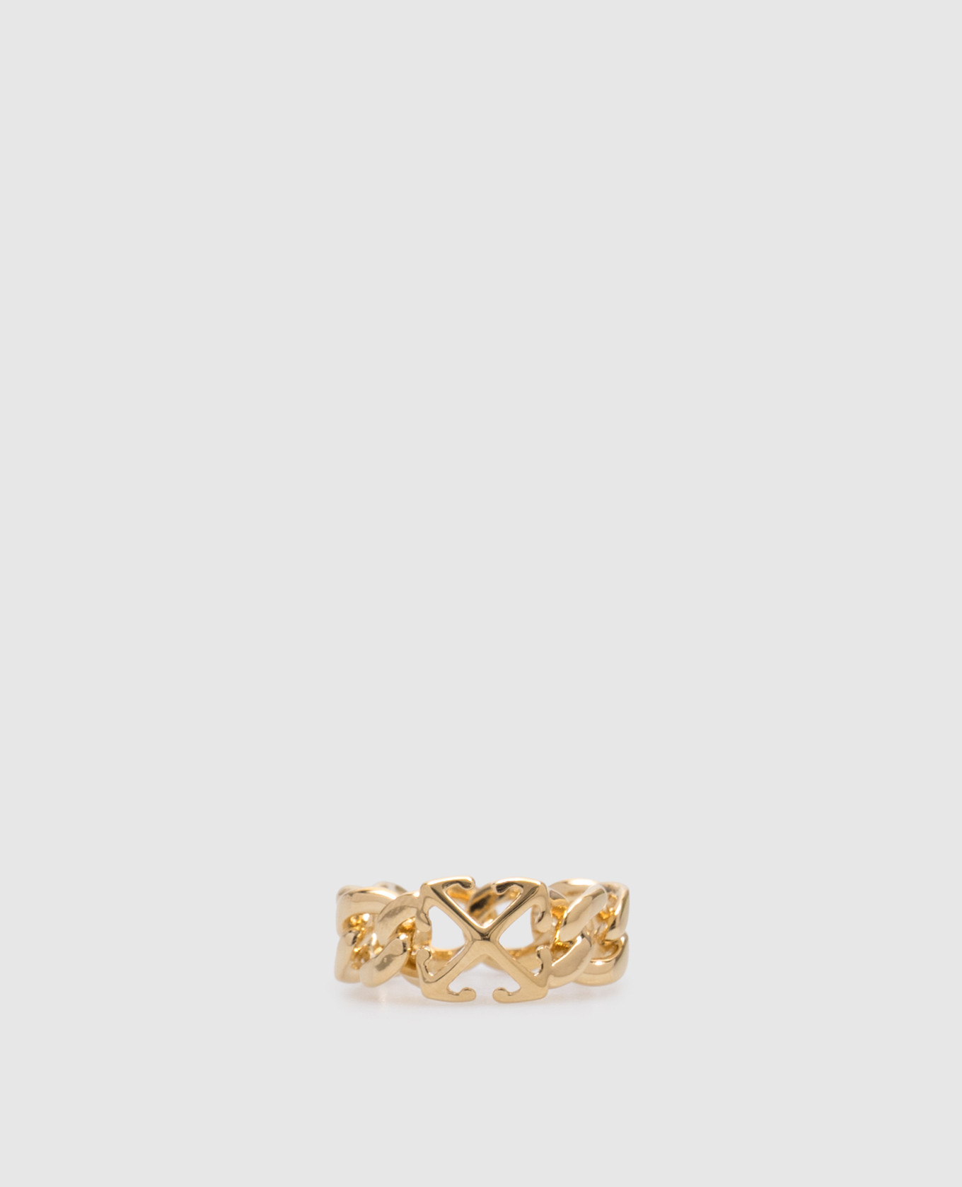

Golden ring with Arrow emblem Off-White