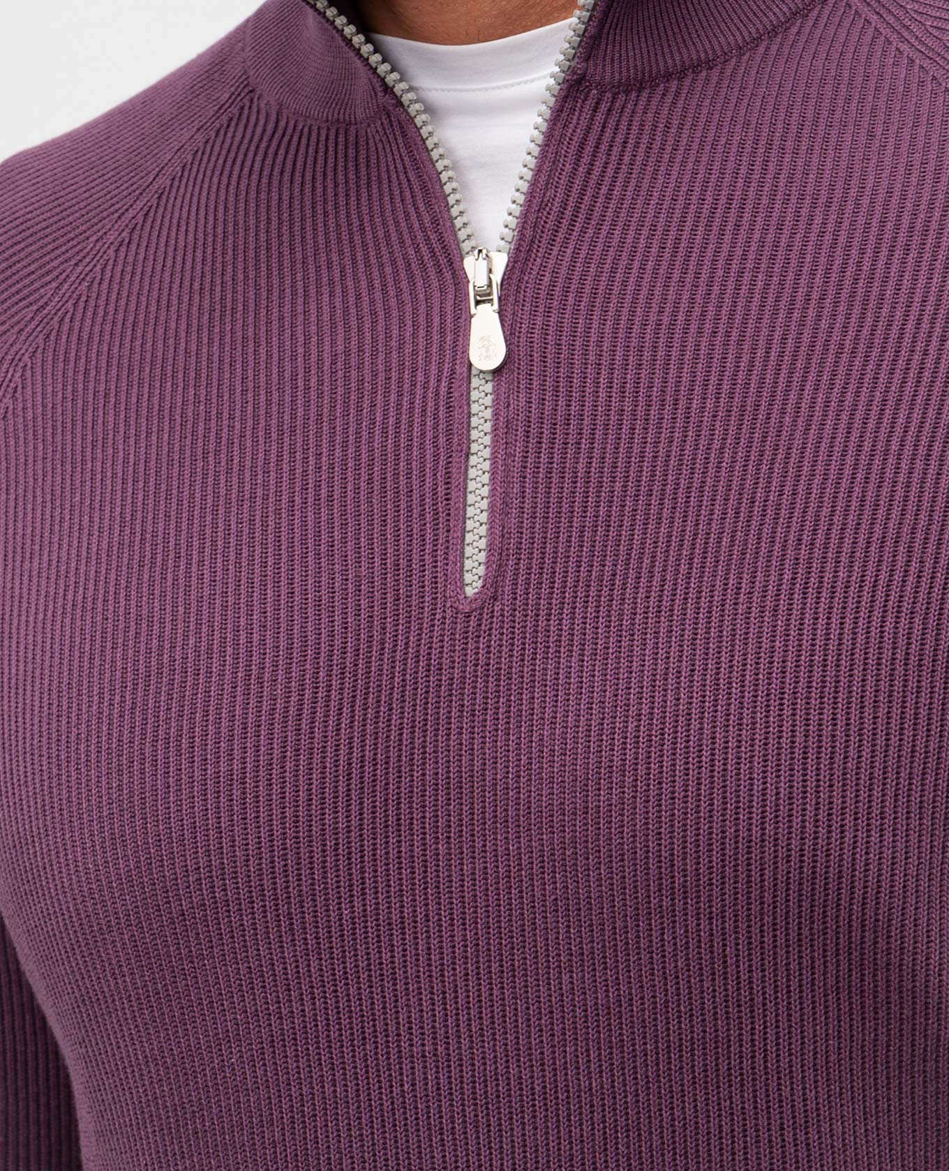 

Purple sweater with zipper Brunello Cucinelli, Violet