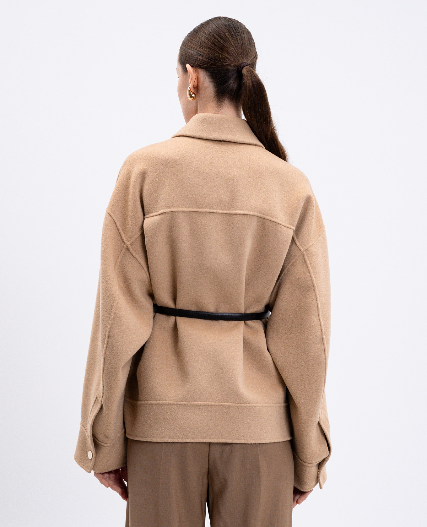 

Beige CANTORE wool jacket Max Mara Sportmax