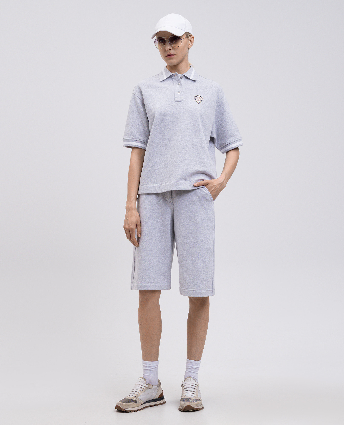 

Grey melange shorts Brunello Cucinelli