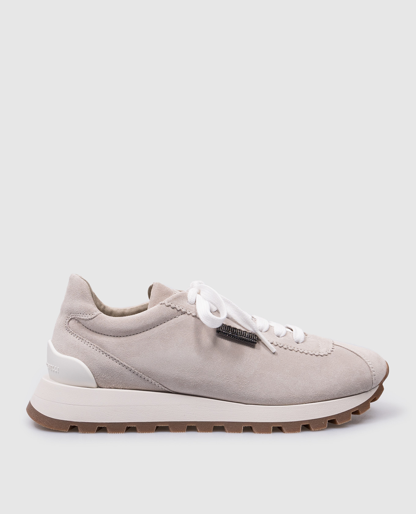 

Gray suede sneakers with logo Brunello Cucinelli, Grey