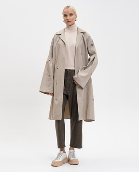 Sofie D`Hoore Khaki wool Pan pants PANWOLF