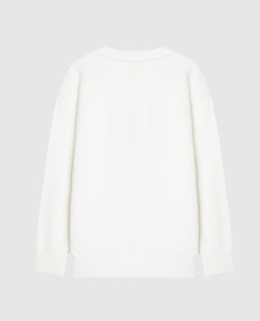 Off-White Children's white sweatshirt with holographic logo OGBA001S25FLE001