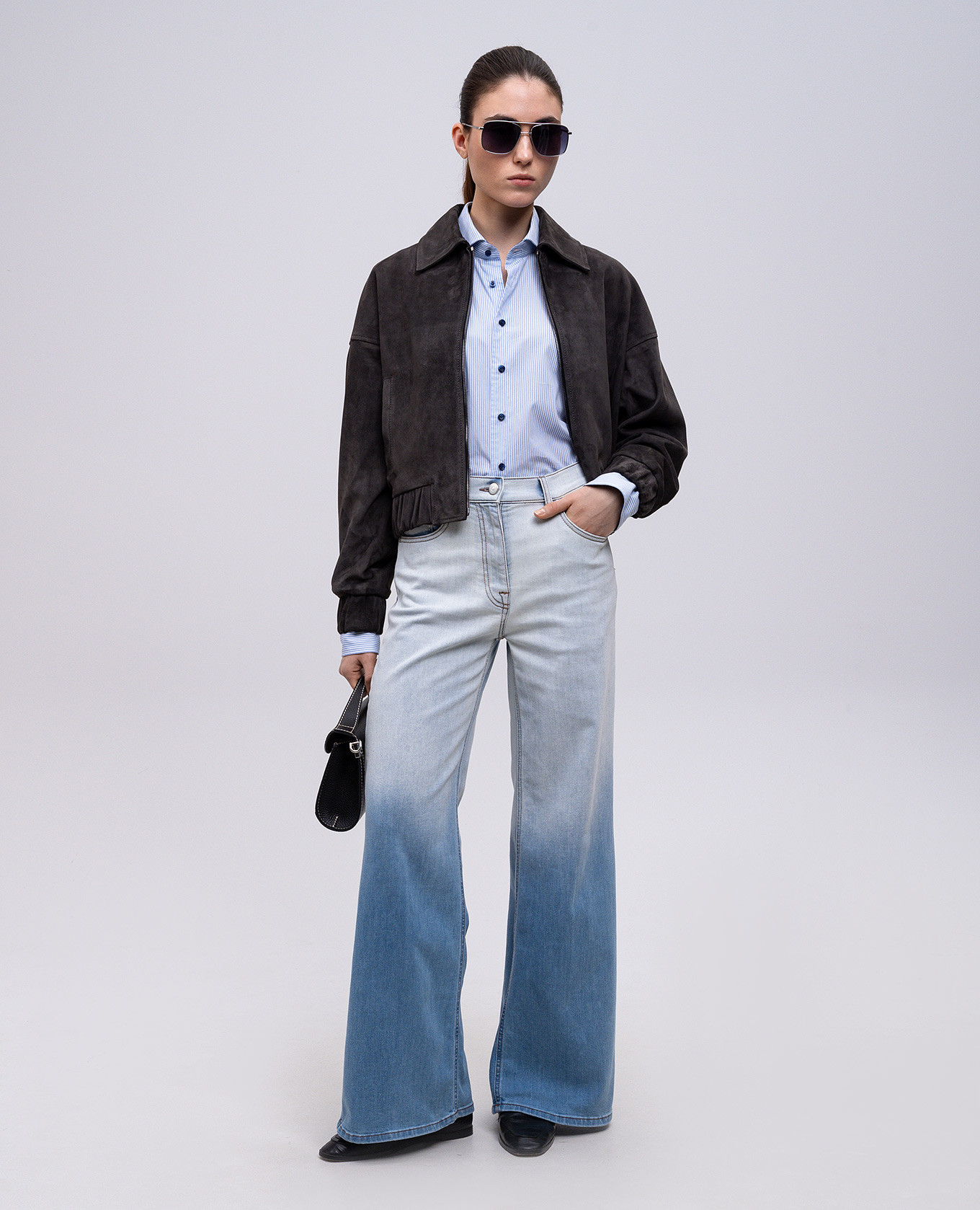 

Gray suede jacket Babe Pay Pls, Grey