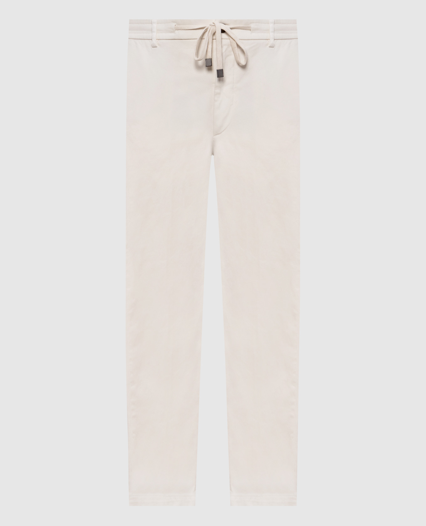 White pants with logo