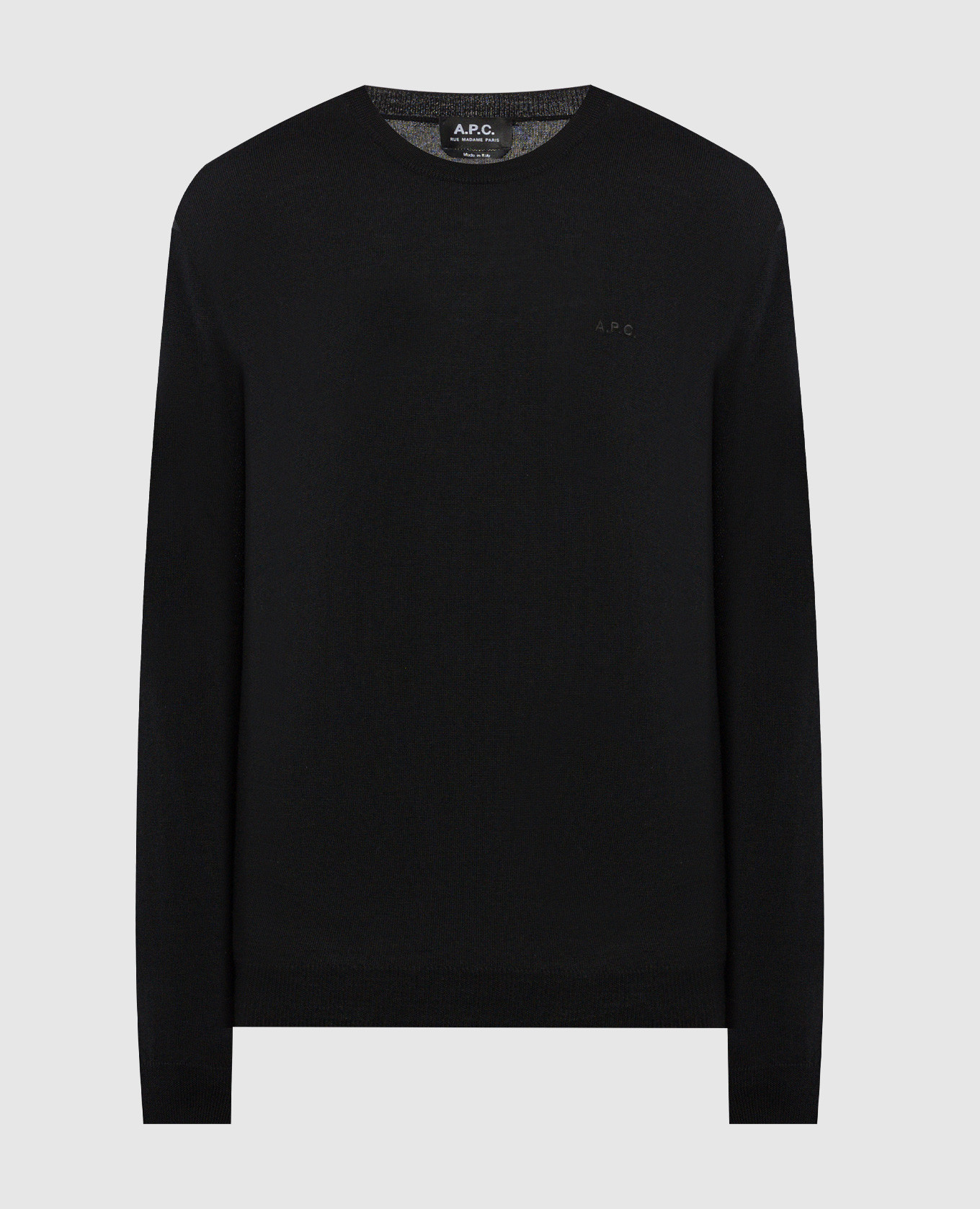 

Black wool jumper with logo embroidery A.P.C
