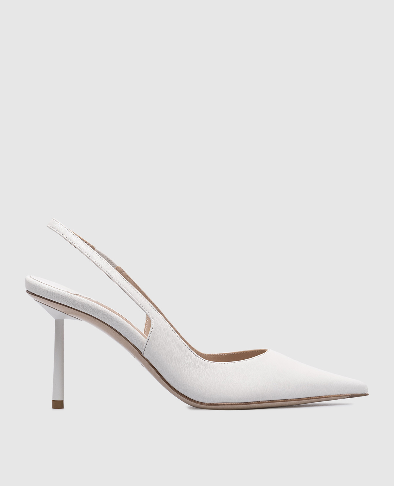 

White leather slingbacks BELLA Le Silla