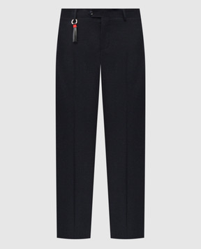 Marco Pescarolo Blue cashmere pants SLIM805244