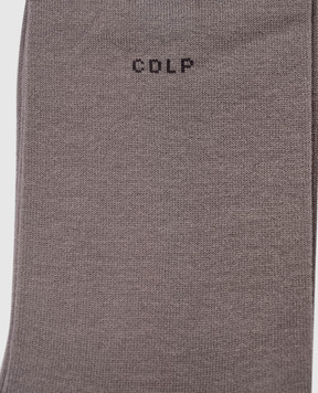 CDLP Grey socks with logo MSO006122201