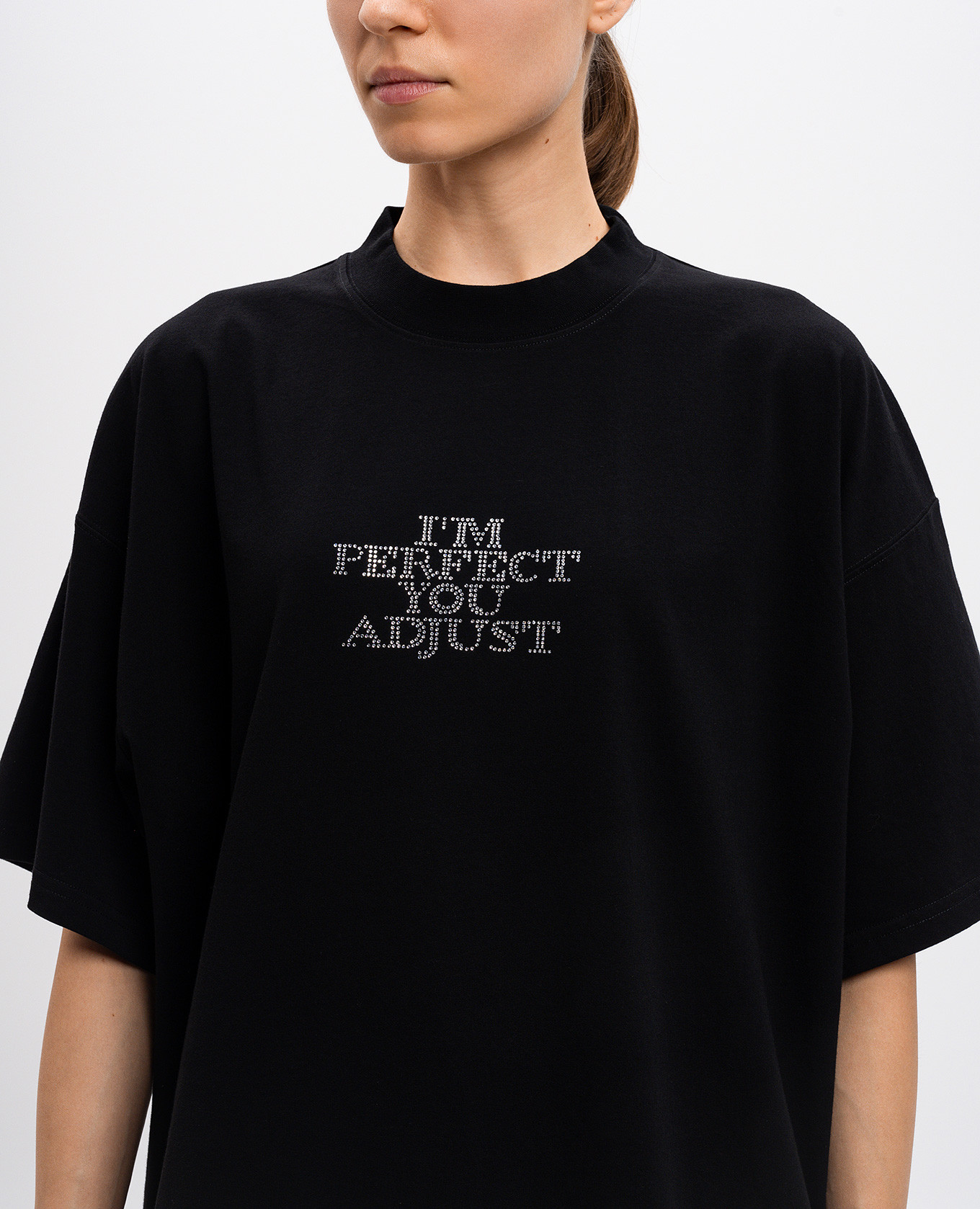 

Black t-shirt with crystals Vetements