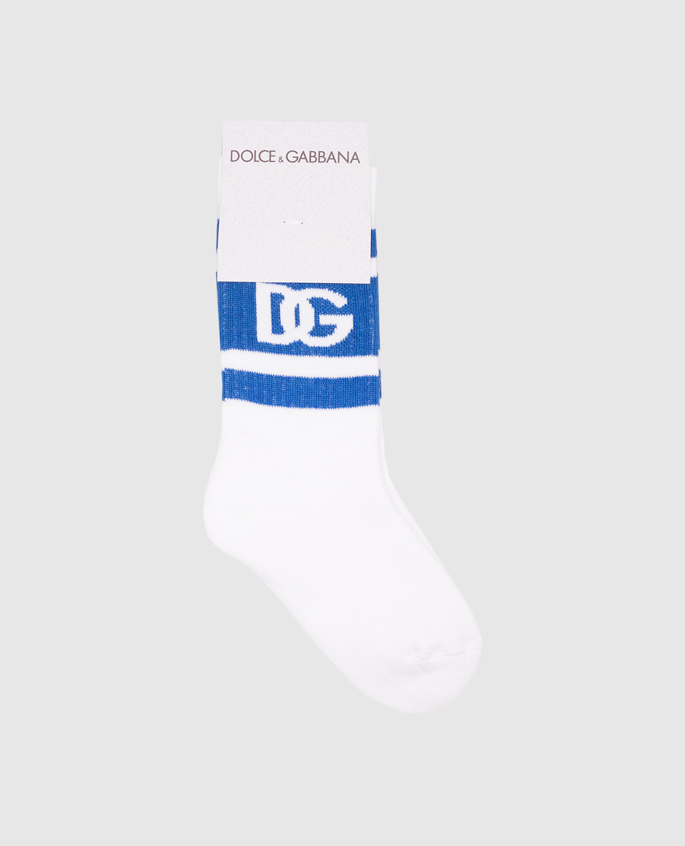 Children&#39;s white insulated socks with logo Dolce&Gabbana