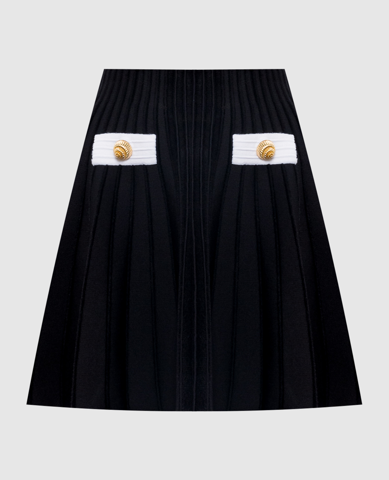 

Black striped mini skirt Balmain