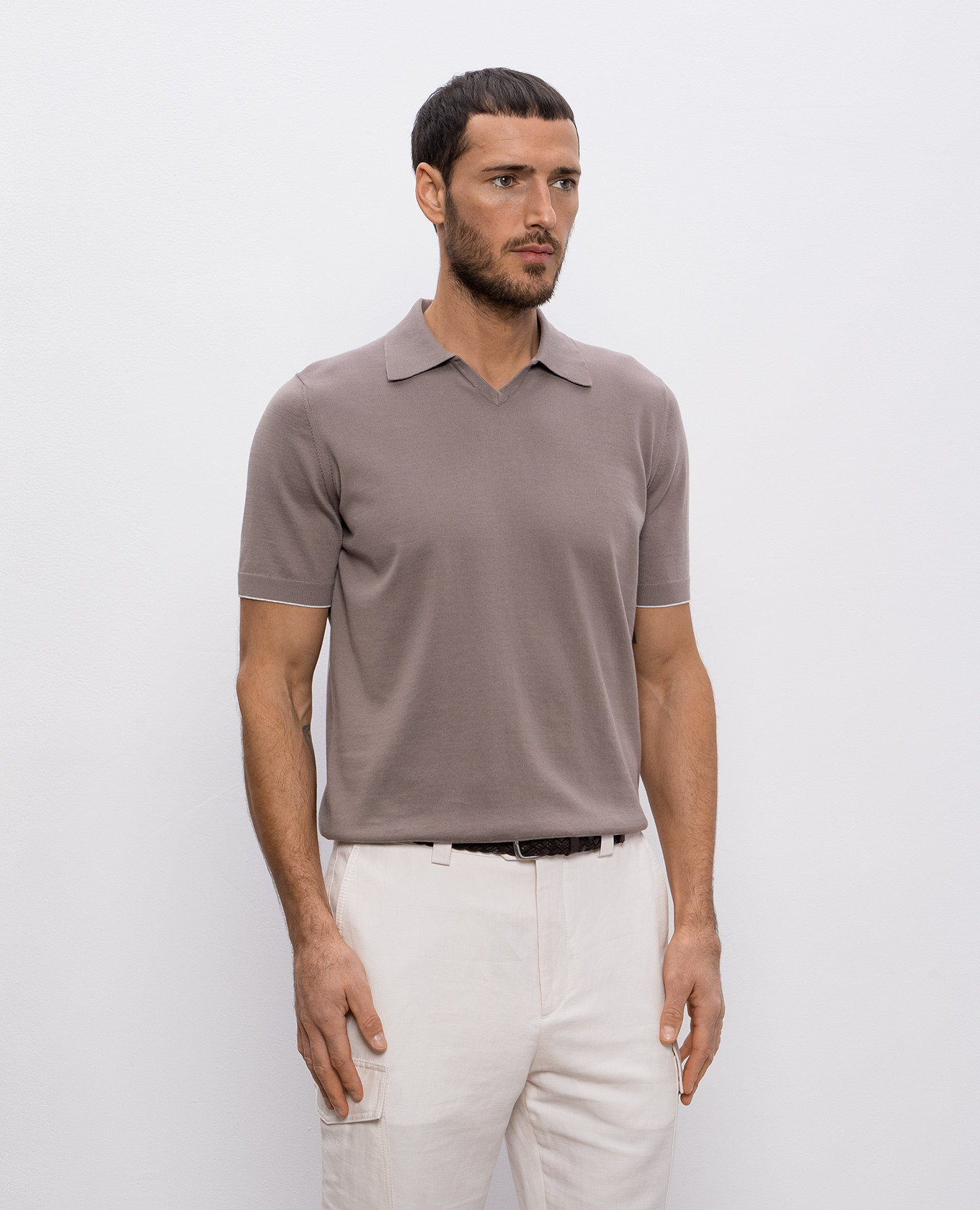

Brown polo Brunello Cucinelli